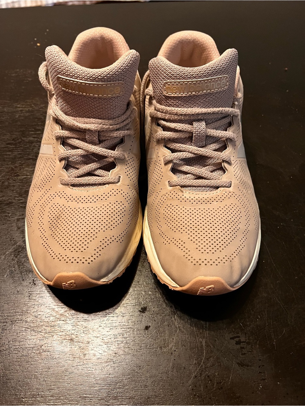 New Balance Neutral Tan/Pink Running Sneakers SIZE 10